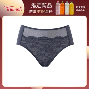 黛安芬-E+大女人系列 天絲棉包臀高腰三角內褲 L-EQ 黑色｜F757805 K4