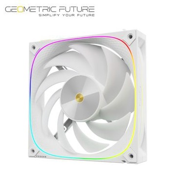 Geometric Future 幾何未來 Squama Ultimate 極龍鱗 3003MW-14S 14cm ARGB積木風扇 白色