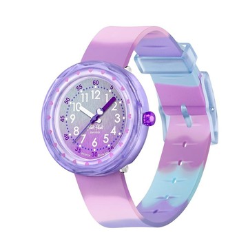 【swatch】FLIKFLAK 兒童手錶 FUZE IN PURPLE 3-10歲/安全防水/瑞士製造 FCSP131 (36.7mm)