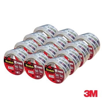 [12入組] 3M 313 Scotch 密封封箱透明膠帶-長途運送用(48MMX35M)