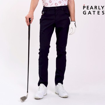 【ṔEARLY GATES】男款深藍色具彈性材質優越穿著感防透設計趣味搭配風格長褲 JGV81301