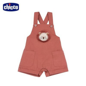 chicco官方直營-南非探險-立體獅子吊帶短褲