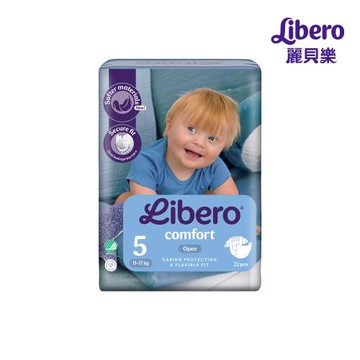 麗貝樂 Comfort黏貼型紙尿褲 L (5號22片x8包/箱 11-17kg適用)