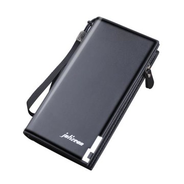 男士長款錢包簡約多卡位拉鏈手機包大容量手拿包多功能小手包男款