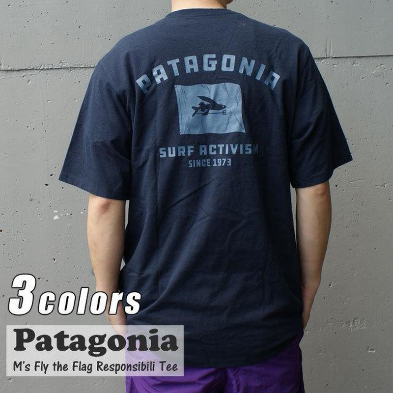 新品 パタゴニア Patagonia M's Fly the Flag Responsibili Tee