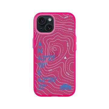 iPhone 15 Clear 粉漾桃 - Nature Explorers 自然探索指南 - ⾼加索⼭