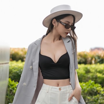 myBRA時髦寵兒 美背短版無鋼圈BRATOP