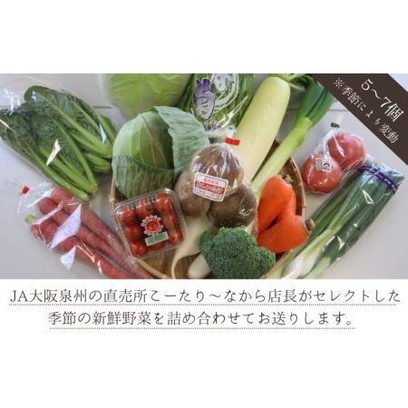 ふるさと納税 JA大阪泉州 直売所店長セレクト 季節の野菜セット 5個から7個 8kg以内 大阪府泉佐野市