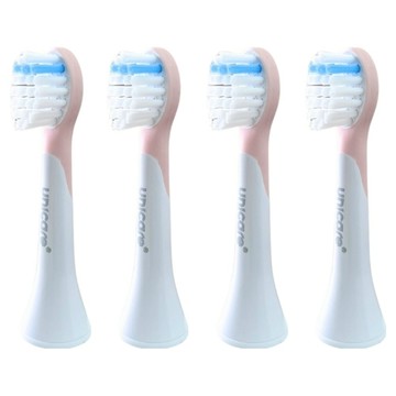 台灣 unicare 兒童電動牙刷替換刷頭4件組 粉色  uni-303-2  1組