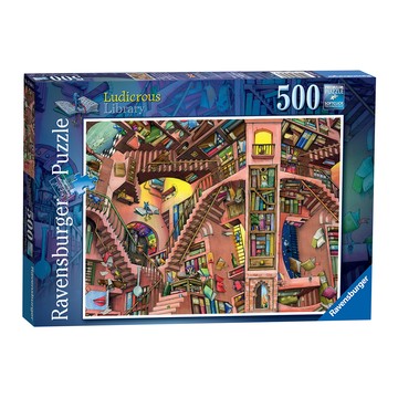 Ravensburger 維寶 趣味圖書館拼圖  500片  趣味圖書館  1盒