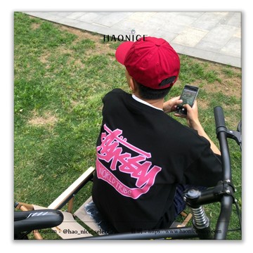 【HAO NICE 】美國街頭潮流 Stussy 24SS 春夏新款 SLUGGER TEE 經典美式復古風必備爆款百搭短T