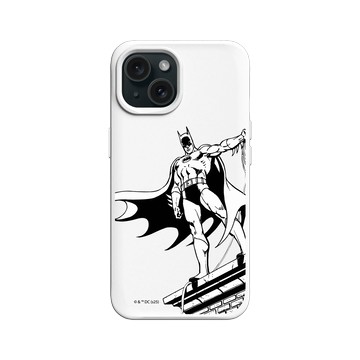 iPhone 15 SolidX 白 - Batman 蝙蝠俠 - 漫畫風格