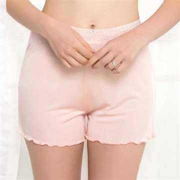 【米蘭精品】現貨+預購 頂級法式短褲絲質安全褲休閒褲絲質寬褲冰絲褲-防走光三分居家女褲子4色74lt74