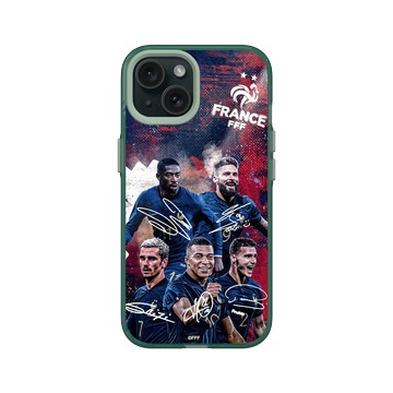 iPhone 15 Clear 憂墨綠 - FFF - France National team - Signatures 2