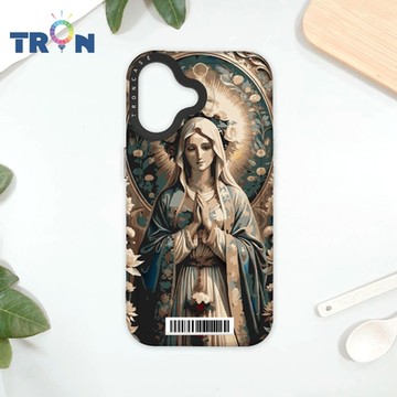 TRON IPhone 16 聖母古典風 防摔太空載具殼 透黑 軟硬 手機殼