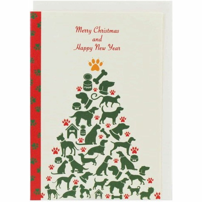 クリスマスカード ワンニャンツリー Xcd 270 通販 Lineポイント最大get Lineショッピング