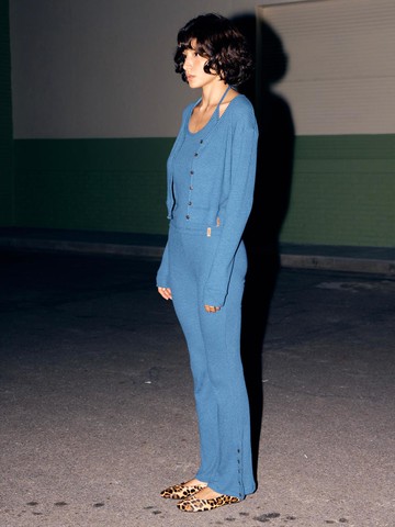 Agua Button Straight Pants