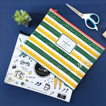 Ching Ching X 簡單生活系列 CZ-569 A4多用途網狀收納袋(2入)