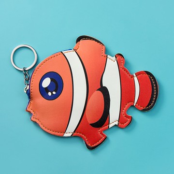 海洋生物卡通零錢包創意個性硬幣包卡片包可愛女證件包網紅包掛飾