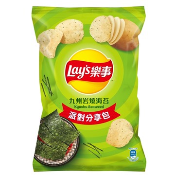 樂事 九州岩燒海苔口味洋芋片 派對分享包 119g 【康鄰超市】
