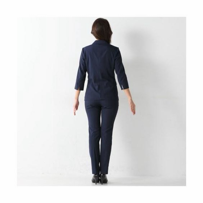スーツ レディース ビジネス パンツ 洗える ストレッチ セット
