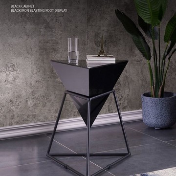 免運/可開發票 創意茶几  邊幾意式極簡三角桌子鐵藝茶幾客廳簡約床頭置物架輕奢藝術置物架 快速出貨