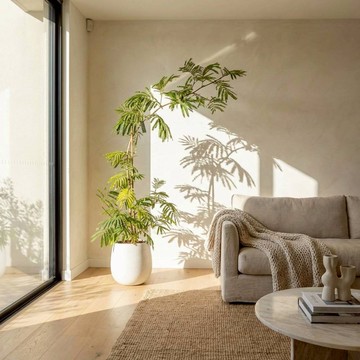 小豆樹 落地盆栽 大盆栽 拿鐵棕磨石子花盆 開幕送禮 喬遷禮物