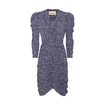 Isabel Marant - Blue And White Silk Blend Celina Dress