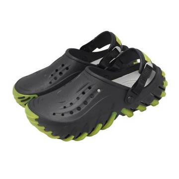 Crocs 洞洞鞋 Echo Icey RO Clog 男女鞋 波波坦克酷炫克駱格 黑 綠 211458001