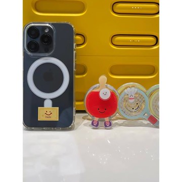 ins風可愛乒乓球羽毛球適用于蘋果13/14/15/16proMax磁吸支架少女手機軟殼iPhone11/12透明16plus