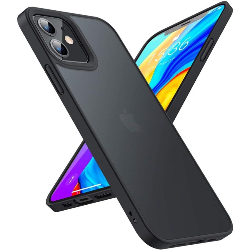 TORRAS 半透明 iPhone 12 用ケース iPhone 12 Pro 用ケース 米軍MIL