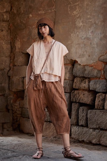 復古文青 純棉春夏短款背心