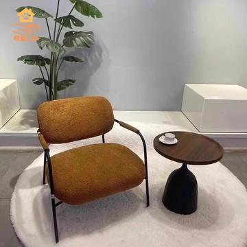 現代臥室酒店大堂休閑單椅子小戶型客廳網紅陽臺休閑小型極簡單椅zm7181