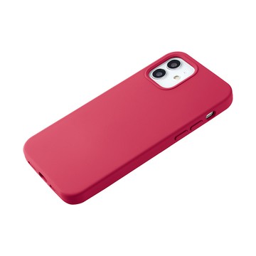 iPhone 12 mini 殼 【液態矽膠殼】iPhone 12 mini 手機殼 i12 mini 保護殼 矽膠 軟殼 (紅莓)