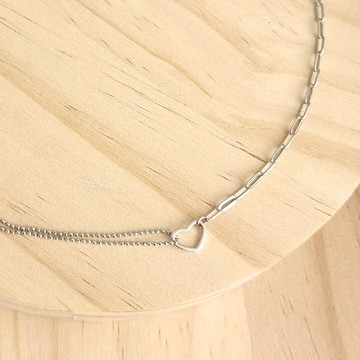 愛心項鏈．925純銀項鍊｜客製化刻字