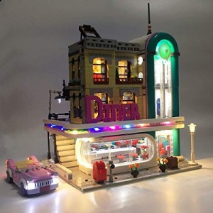 MOC LEGO レゴ クリエイター 10260 互換 ダウンタウン ディナー Down Town Diner LED ライトキット  【海外から直送します】※レゴ本体は | LINEブランドカタログ