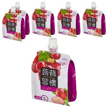 盛香珍 蒟蒻習慣 葡萄蒟蒻  180g  6包