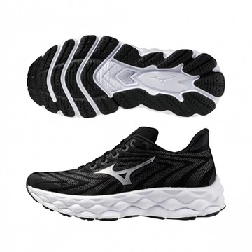 MIZUNO 美津濃 慢跑鞋 女鞋 運動鞋 緩震 一般型 超寬楦 SKY 黑白 J1GD241222