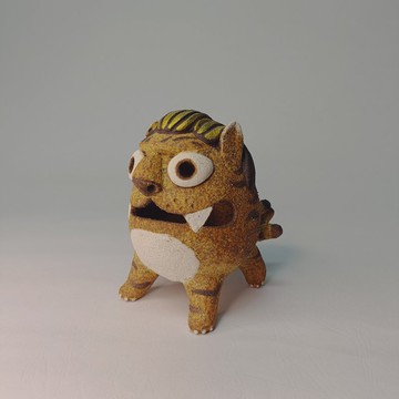 上古四祥獸-陸吾/陶藝品/原創