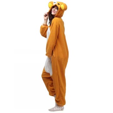 Onesie輕松熊迪士尼卡通動物連體睡衣情侶冬家居萬圣節Rilakkuma