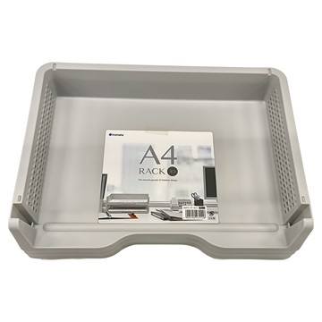 公子白 4315 疊籃橫式GR 3個Set 可存放A4尺寸文件 桌面架 內建設計方便堆疊  素色