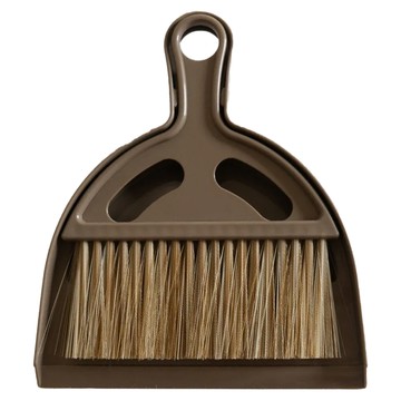 Balai 法式奶油小掃把畚箕組 懸掛收納 高密度刷毛  巧克力棕  1組