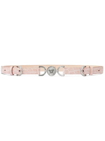 Versace - Medusa '95 leather belt - women - Calf Leather/Calf Leather - 75 - Pink
