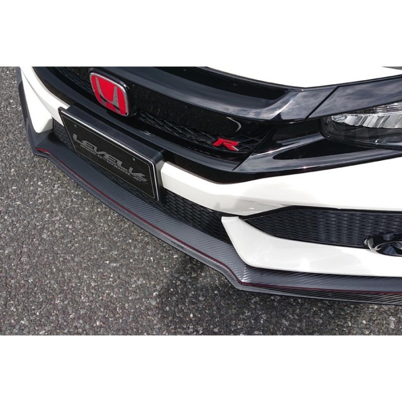 V-VISION シビックタイプR FK8 フロントリップスポイラー（ブラック塗装済み） / ブイビジョン 外装 エアロ | LINEブランドカタログ