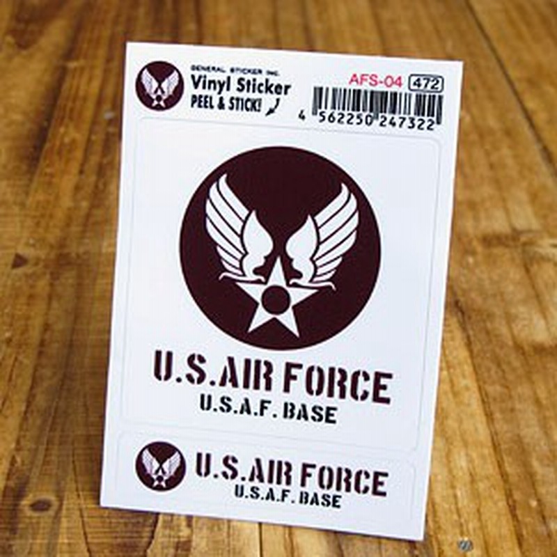 ステッカーセット 車 ミリタリー Us Air Force アメリカ空軍 世田谷ベース アメリカン バイク 2p ブラウン Sc Afs04 Gen 通販 Lineポイント最大1 0 Get Lineショッピング