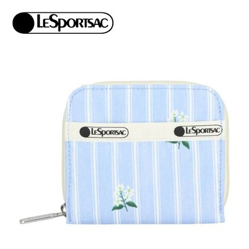 Lesportsac Claire Wallet 拉鍊錢包短夾 卡夾 鈔票夾 送禮 禮物 推薦 女包(茉莉花條紋)