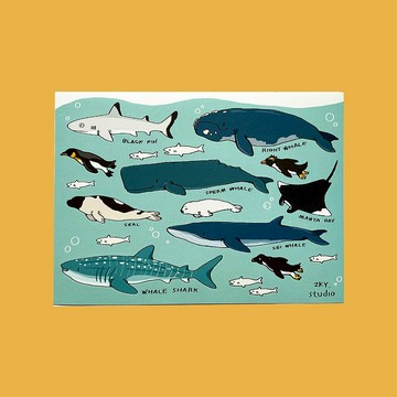 海洋系列貼紙 vol.02