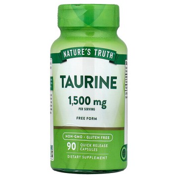 Nature's Truth, 維生素，牛磺酸，1500 毫克，90 粒速釋膠囊（每粒膠囊 500 毫克）