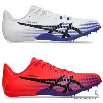 Asics 亞瑟士 田徑釘鞋 男鞋 女鞋 短距離 HYPERSPRINT 8 白/紅【運動世界】1093A197-101/1093A197-600