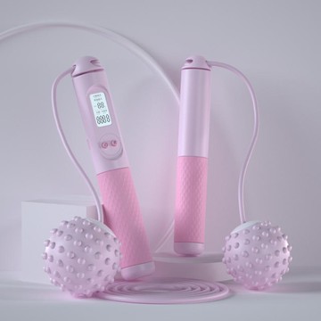 💗小紅書推薦💗新款計數跳繩中小學生計數跳繩運動健身減肥燃脂計數跳繩💗桃園出貨